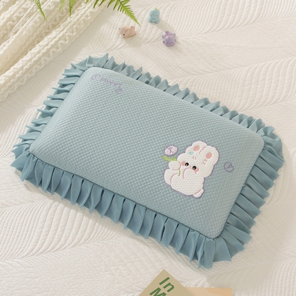 91家纺网 家纺一手货源 找家纺 （总）温蔓2025新款少女心花边记忆棉面包枕