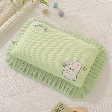 91家纺网 家纺一手货源 找家纺 （总）温蔓2025新款少女心花边记忆棉面包枕