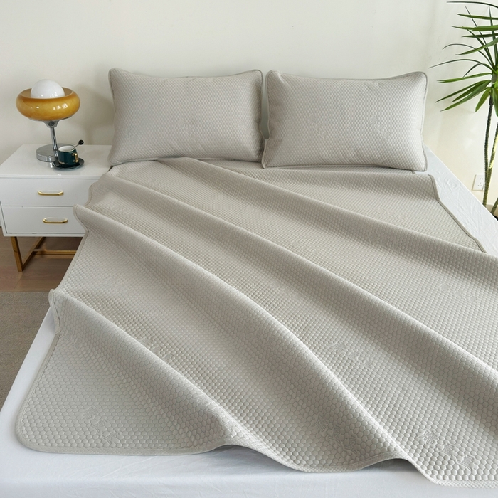 91家纺网 家纺一手货源 找家纺 许林2025新款凉豆豆床席 轻奢-金