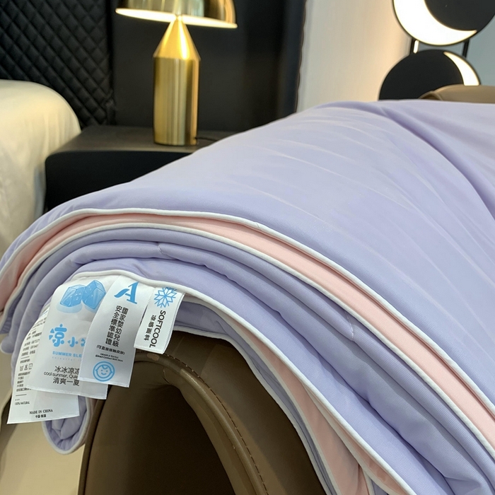 91家纺网 家纺一手货源 找家纺 奈萝家纺 2025新款A类凉感丝小凉皮夏被可机洗夏被新品空调被 芋泥波波