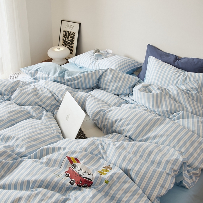 91家纺网 家纺一手货源 找家纺 原研家居 2025新款40支全棉13070烫画系列 南烛