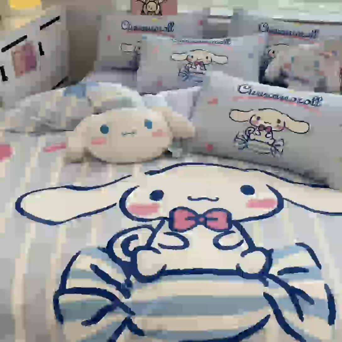 91家纺网 家纺一手货源 找家纺 暮思家居 2025新款正版授权三丽鸥大阪全棉数码印花纯棉四件套系列-第三批(专版花型) 大版-糖果玉桂狗