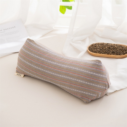 91家纺网 家纺一手货源 找家纺 （总）仁宇枕业 2025新款新品 全棉提花水洗棉条纹三角菱形荞麦护颈椎枕头枕芯