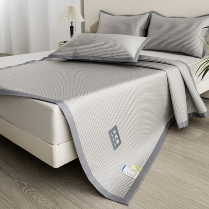 91家纺网 家纺一手货源 找家纺 （总）尚品凤凰 2025新款凉感冰丝席三件套凉席