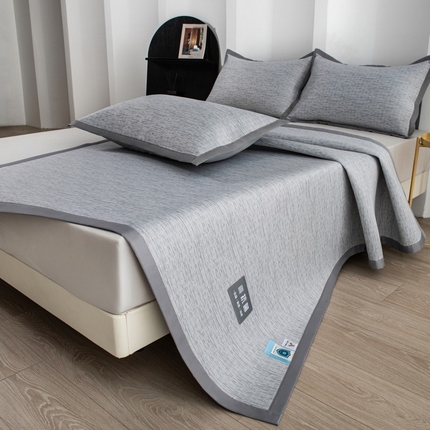 91家纺网 家纺一手货源 找家纺 （总）尚品凤凰 2025新款凉感冰丝席三件套凉席