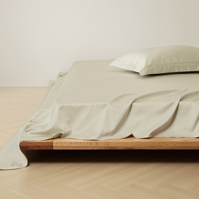 91家纺网 家纺一手货源 找家纺 EH家居2025新款50*50双股长绒棉纯棉系列床单单件-单床单 初雪咖