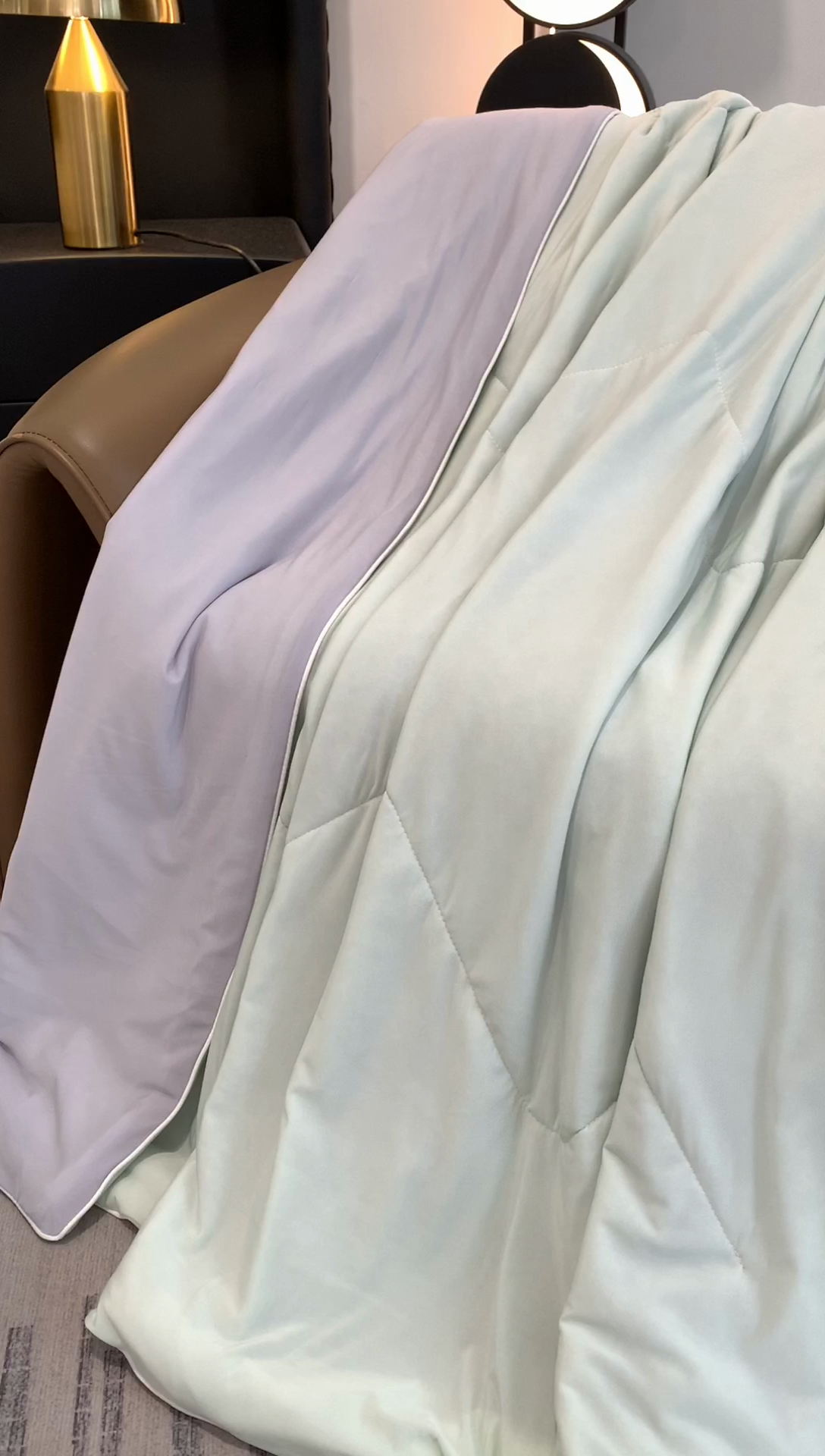 91家纺网 家纺一手货源 找家纺 奈萝家纺 2025新款A类凉感丝小凉皮夏被可机洗夏被新品空调被 香草奶冻