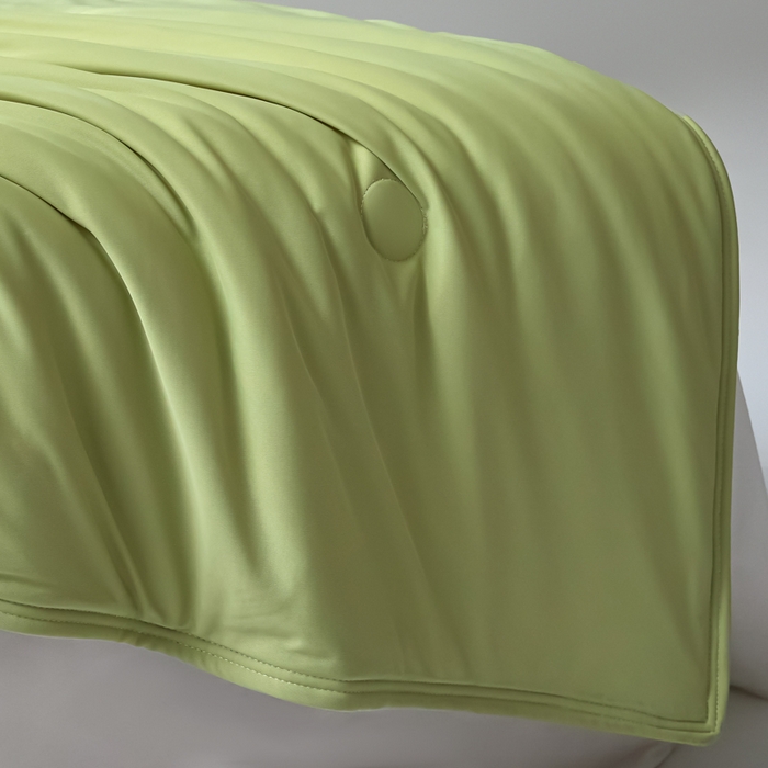 91家纺网 家纺一手货源 找家纺 欧邦 2025春夏新款Pro+深睡双面用锦纶夏被空调被 松柏绿