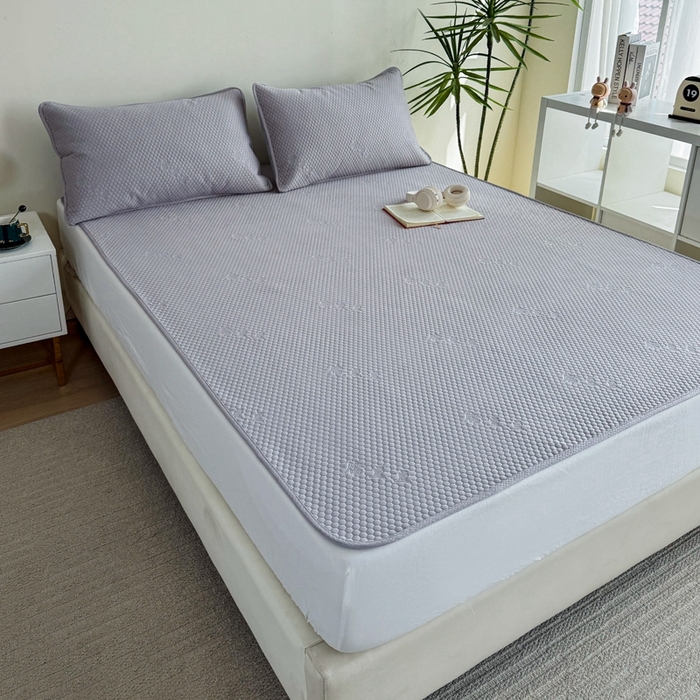 91家纺网 家纺一手货源 找家纺 许林2025新款凉豆豆床席 轻奢-灰