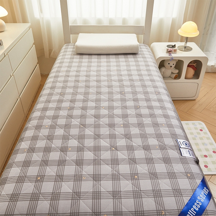 91家纺网 家纺一手货源 找家纺 丽诺床垫 2025新款全棉抗菌三明治学生床垫 兰诺