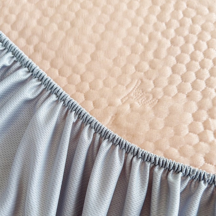 91家纺网 家纺一手货源 找家纺 许林2025新款凉豆豆床席 简约粉