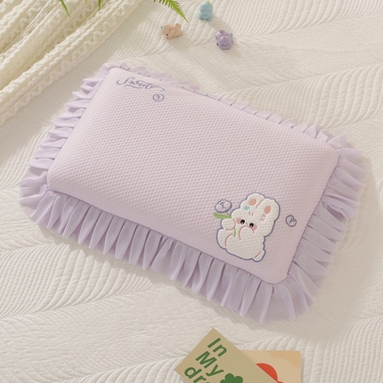 91家纺网 家纺一手货源 找家纺 （总）温蔓2025新款少女心花边记忆棉面包枕