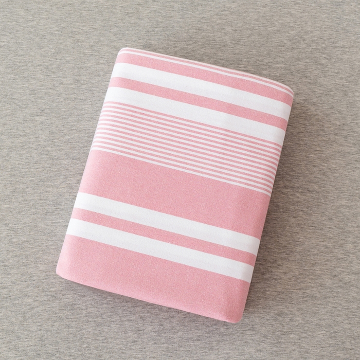 91家纺网 家纺一手货源 找家纺 居美良品 2025新款A类传统非遗手工粗布凉席三件套100%全棉色织床单 云锦-浅粉