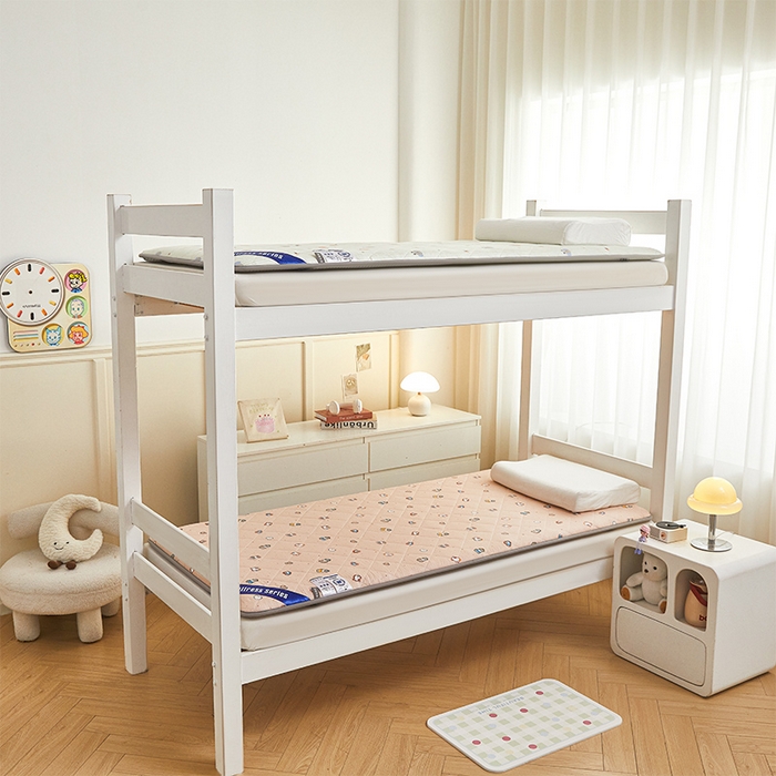 91家纺网 家纺一手货源 找家纺 丽诺床垫 2025新款全棉抗菌三明治学生床垫 芝麻街