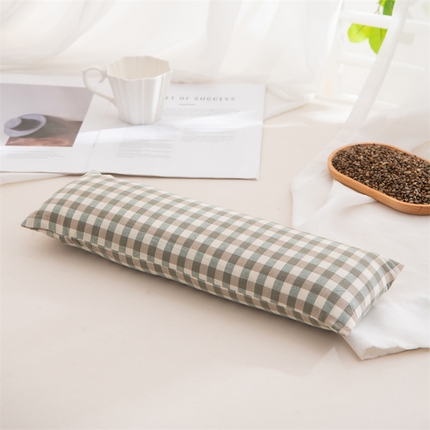 91家纺网 家纺一手货源 找家纺 （总）仁宇枕业 2025新款新品 全棉色织水洗棉全荞麦壳颈椎头枕颈枕腰枕头枕芯