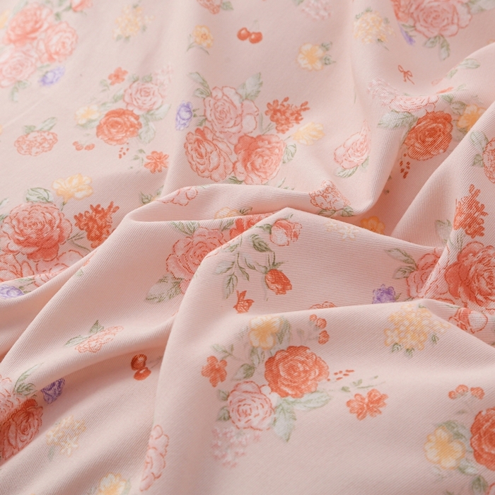 91家纺网 家纺一手货源 找家纺 铠畅  2025新款法式花边云朵棉床盖款夏被四件套 繁花