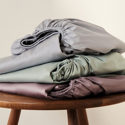 91家纺网 家纺一手货源 找家纺 （总）EH家居2025新款50*50双股长绒棉纯棉系列床笠单件-单床笠