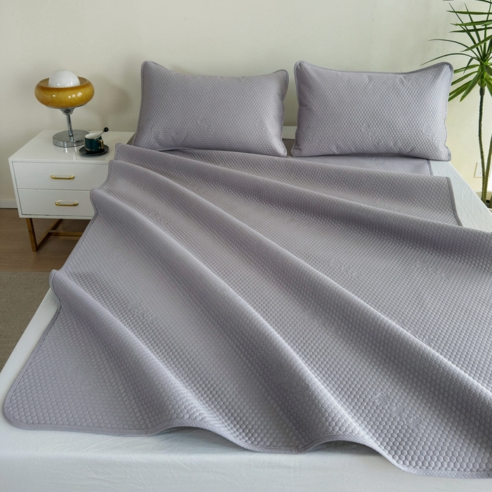 91家纺网 家纺一手货源 找家纺 许林2025新款凉豆豆床席 轻奢-灰