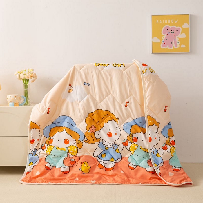 91家纺网 家纺一手货源 找家纺 （总）景艺家纺 2025新款儿童夏被夏凉被被子被芯