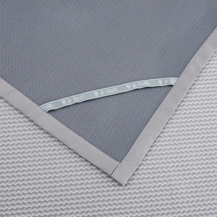 91家纺网 家纺一手货源 找家纺 尚品凤凰 2025新款凉感冰丝席三件套 抗菌波浪纹-灰