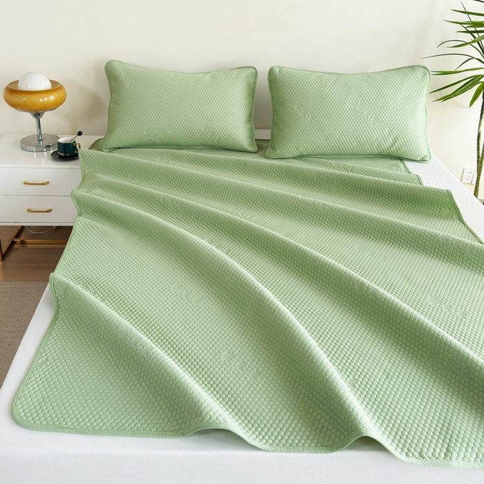 91家纺网 家纺一手货源 找家纺 许林2025新款凉豆豆床席 轻奢-绿