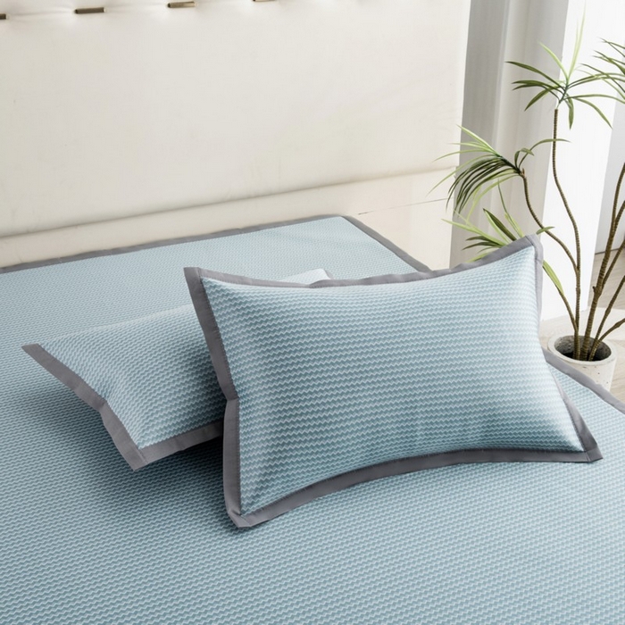 91家纺网 家纺一手货源 找家纺 （总）尚品凤凰 2025新款凉感冰丝席三件套凉席