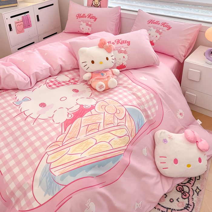 91家纺网 家纺一手货源 找家纺 暮思家居 2025新款正版授权三丽鸥大阪全棉数码印花纯棉四件套系列-第三批(专版花型) 大版-相框KT