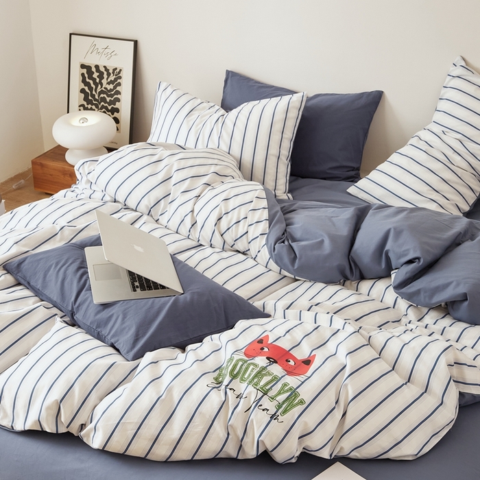 91家纺网 家纺一手货源 找家纺 原研家居 2025新款40支全棉13070烫画系列 白芷