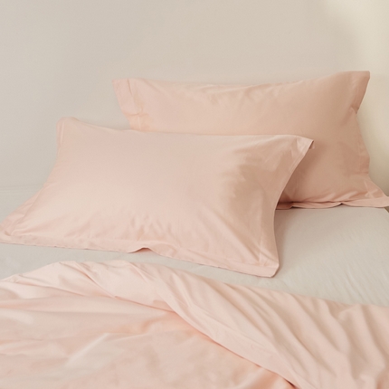 91家纺网 家纺一手货源 找家纺 （总）EH家居2025新款50*50双股长绒棉纯棉系列枕套单件-单枕套