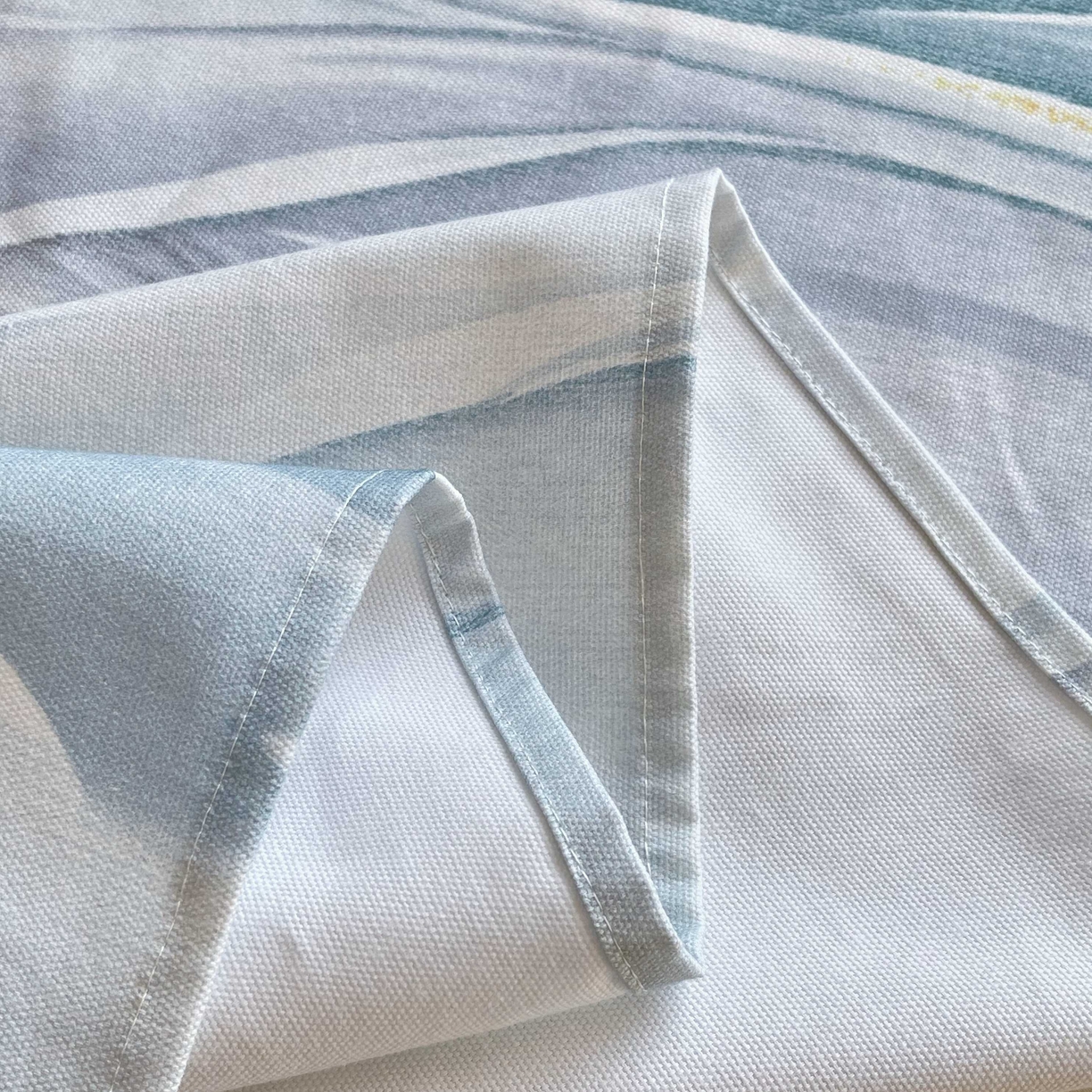 91家纺网 家纺一手货源 找家纺 爱彼被业2025夏季热门华夫格全棉老粗床单凉席-系列四 水墨江南