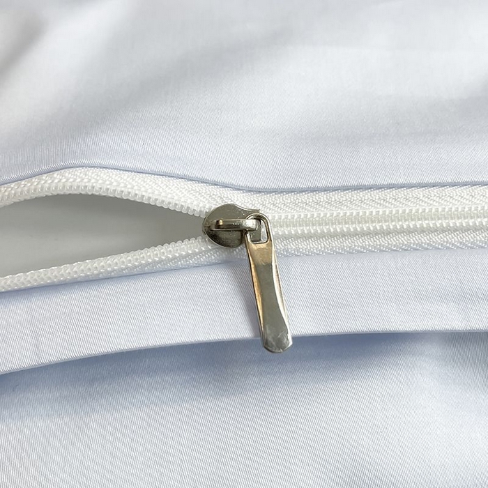 91家纺网 家纺一手货源 找家纺 2025新款夏季热款A类母婴级数码印花全棉四件套高端纯棉被套长绒棉床单床笠床上用品 沐熙-蓝