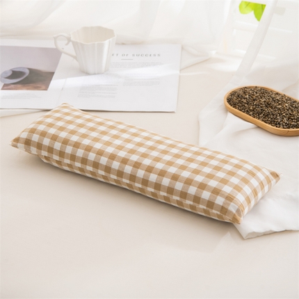 91家纺网 家纺一手货源 找家纺 （总）仁宇枕业 2025新款新品 全棉色织水洗棉全荞麦壳颈椎头枕颈枕腰枕头枕芯