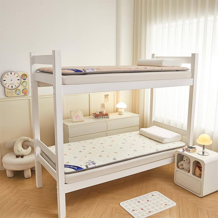 91家纺网 家纺一手货源 找家纺 丽诺床垫 2025新款全棉抗菌三明治学生床垫 小象宝