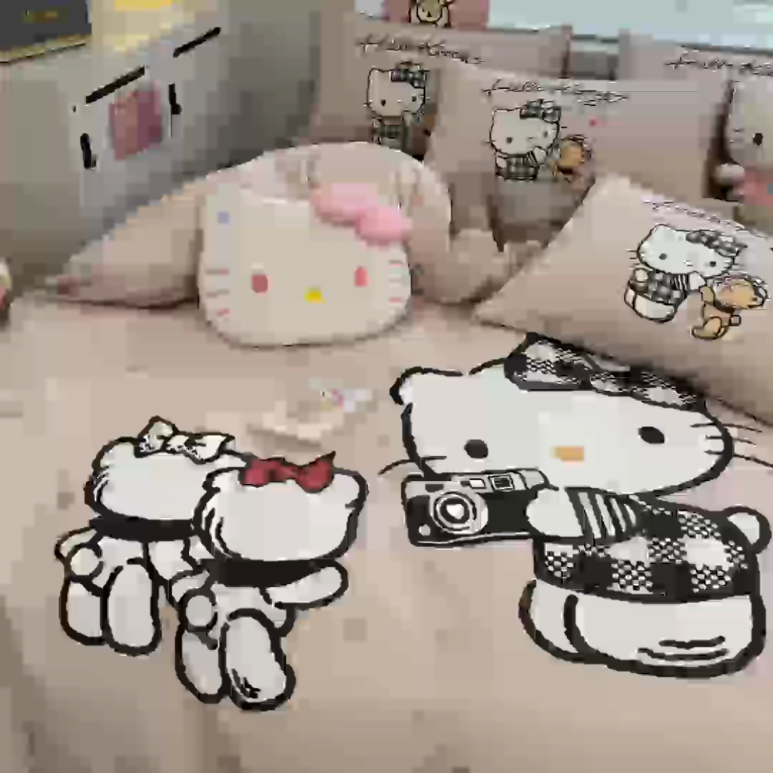 91家纺网 家纺一手货源 找家纺 暮思家居 2025新款正版授权三丽鸥大阪全棉数码印花纯棉四件套系列-第三批(专版花型) 大版-时尚KT