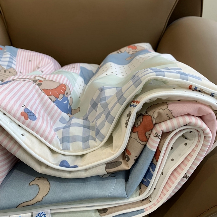 91家纺网 家纺一手货源 找家纺 奈萝家纺 2025新款A类凉感丝小凉皮夏被可机洗夏被新品空调被 小老虎