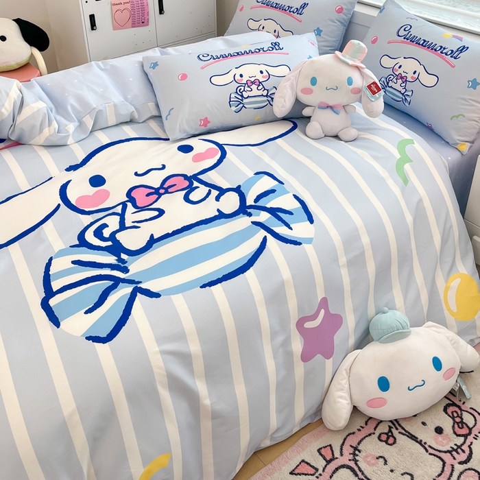 91家纺网 家纺一手货源 找家纺 （总）暮思家居 2025新款正版授权三丽鸥大阪全棉数码印花纯棉四件套系列-第三批(专版花型)