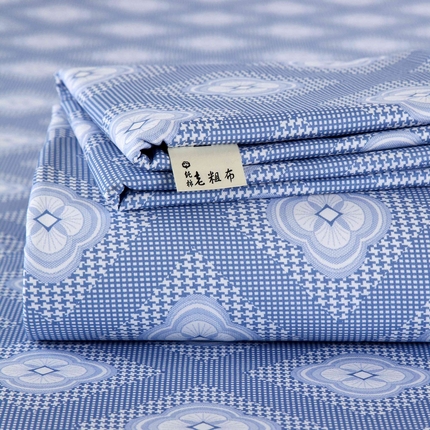 91家纺网 家纺一手货源 找家纺 爱彼被业2025夏季热门华夫格全棉老粗床单凉席-系列四 幸运格