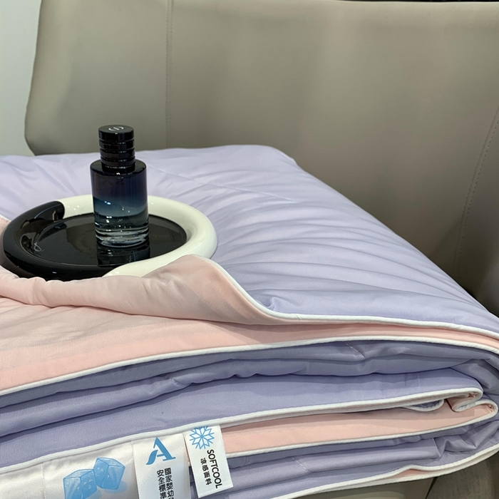 91家纺网 家纺一手货源 找家纺 奈萝家纺 2025新款A类凉感丝小凉皮夏被可机洗夏被新品空调被 芋泥波波