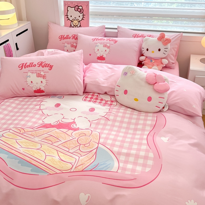 91家纺网 家纺一手货源 找家纺 暮思家居 2025新款正版授权三丽鸥大阪全棉数码印花纯棉四件套系列-第三批(专版花型) 大版-相框KT