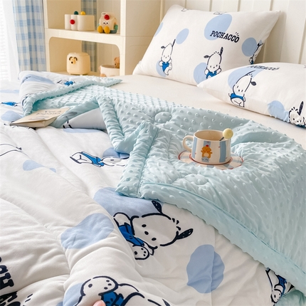 91家纺网 家纺一手货源 找家纺 （总）美澳2025新款三丽鸥针织凉感豆豆夏被夏凉空调被