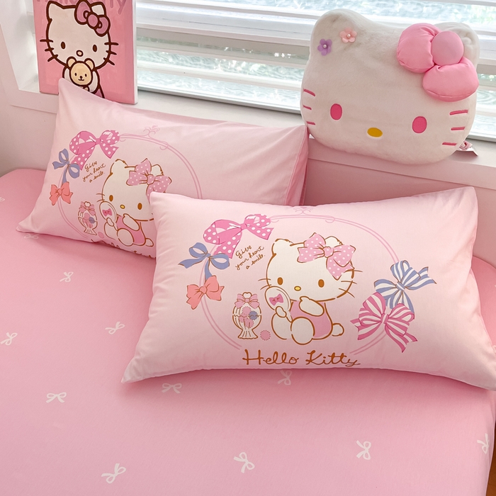 91家纺网 家纺一手货源 找家纺 暮思家居 2025新款正版授权三丽鸥大阪全棉数码印花纯棉四件套系列-第三批(专版花型) 大版-美美KT