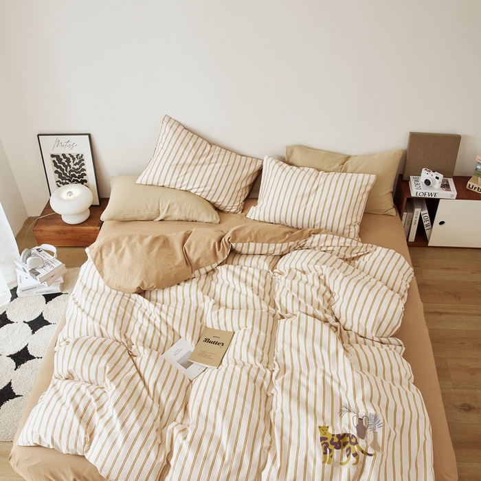 91家纺网 家纺一手货源 找家纺 原研家居 2025新款40支全棉13070烫画系列 川谷