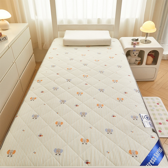 91家纺网 家纺一手货源 找家纺 丽诺床垫 2025新款全棉抗菌三明治学生床垫 小象宝