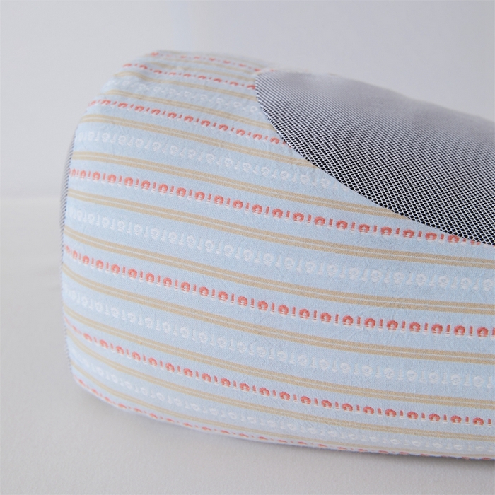 91家纺网 家纺一手货源 找家纺 大熊枕芯2025新款3d条纹荞麦枕 元宝荞麦枕-灰45*15cm