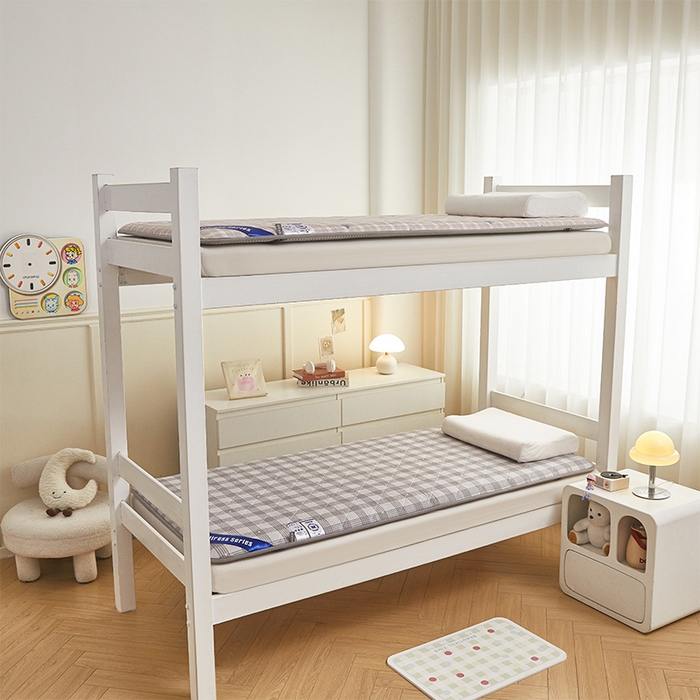 91家纺网 家纺一手货源 找家纺 丽诺床垫 2025新款全棉抗菌三明治学生床垫 兰诺