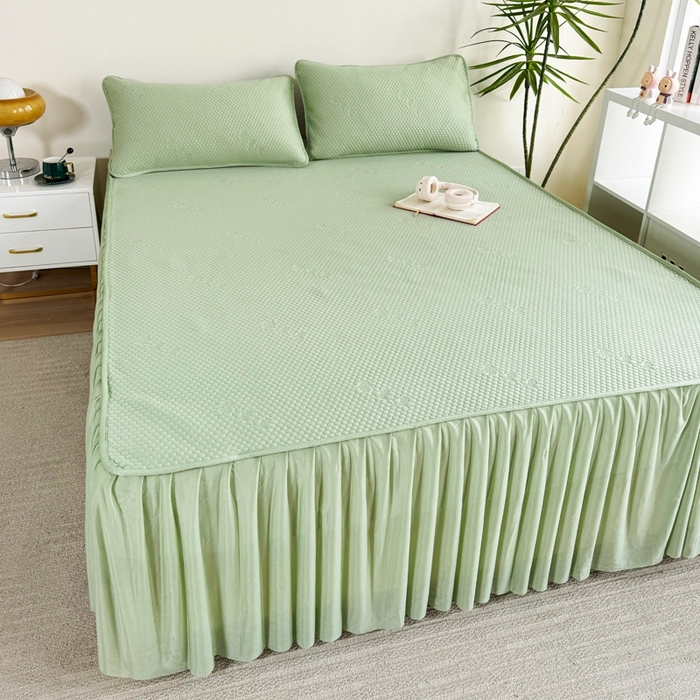 91家纺网 家纺一手货源 找家纺 （总）许林2025新款凉豆豆床裙