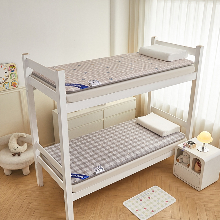 91家纺网 家纺一手货源 找家纺 丽诺床垫 2025新款全棉抗菌三明治学生床垫 兰诺