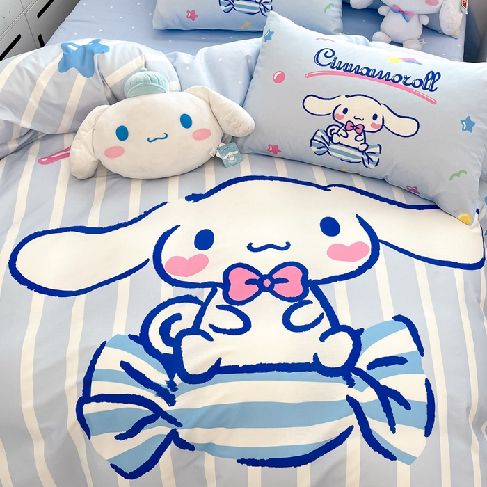 91家纺网 家纺一手货源 找家纺 （总）暮思家居 2025新款正版授权三丽鸥大阪全棉数码印花纯棉四件套系列-第三批(专版花型)