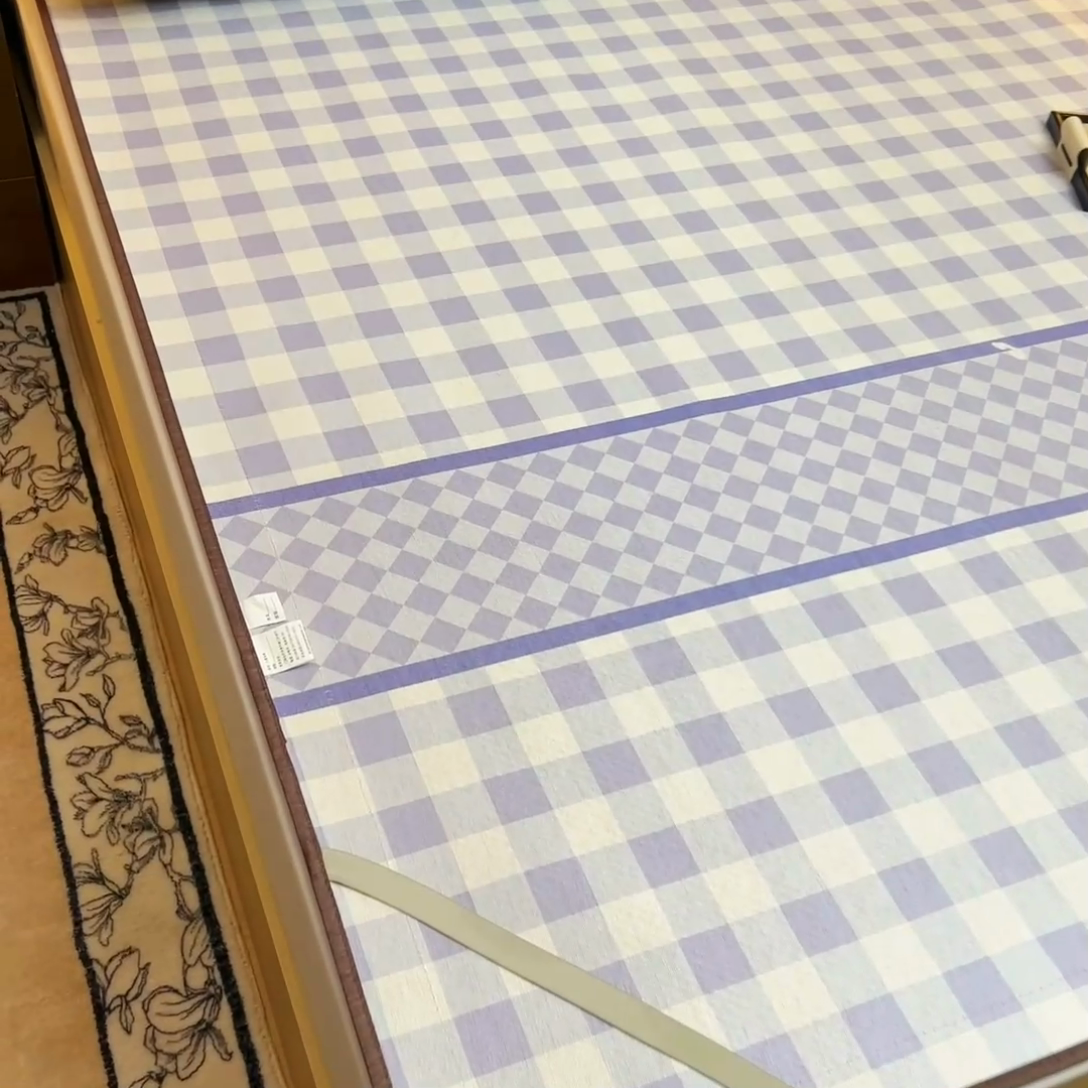 91家纺网 家纺一手货源 找家纺 梵赫 2025新款夏季成人凉感藤席凉席 简约-紫蓝格