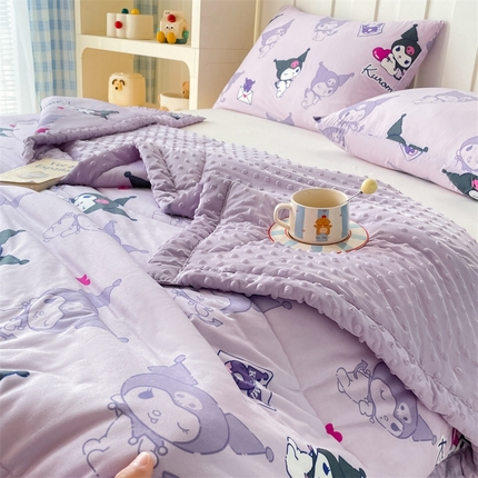 91家纺网 家纺一手货源 找家纺 （总）美澳2025新款三丽鸥针织凉感豆豆夏被夏凉空调被